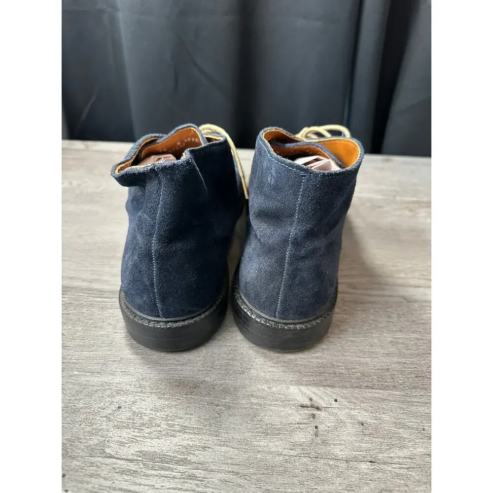 Allen Edmonds Navy Blue Suede Chukka Boots Size 14